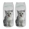 Cartoon Cat Sock 3D Cat Printed Cotton Anklet Socks Low Cut Sports Sock Cute Designer Women Girl Casual Socks