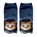 Cartoon Cat Sock 3D Cat Printed Cotton Anklet Socks Low Cut Sports Sock Cute Designer Women Girl Casual Socks