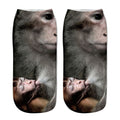 Cartoon Cat Sock 3D Cat Printed Cotton Anklet Socks Low Cut Sports Sock Cute Designer Women Girl Casual Socks
