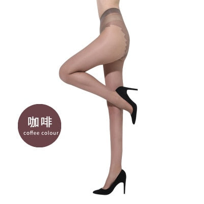 Women Summer Sexy Nylon Pantyhose Ladies 5D Tear Resistant Breathable Elastic Tights Slim Stockings High Waist Sun Protection
