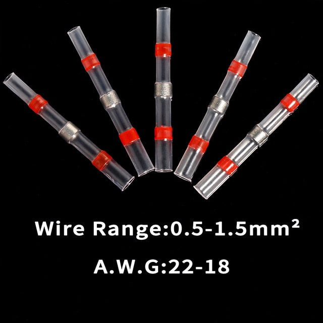 10/50PCS Waterproof Solder Seal Sleeve Heat Shrink Butt Connectors Splice Terminals Wire Connector Faston insulation Electrical