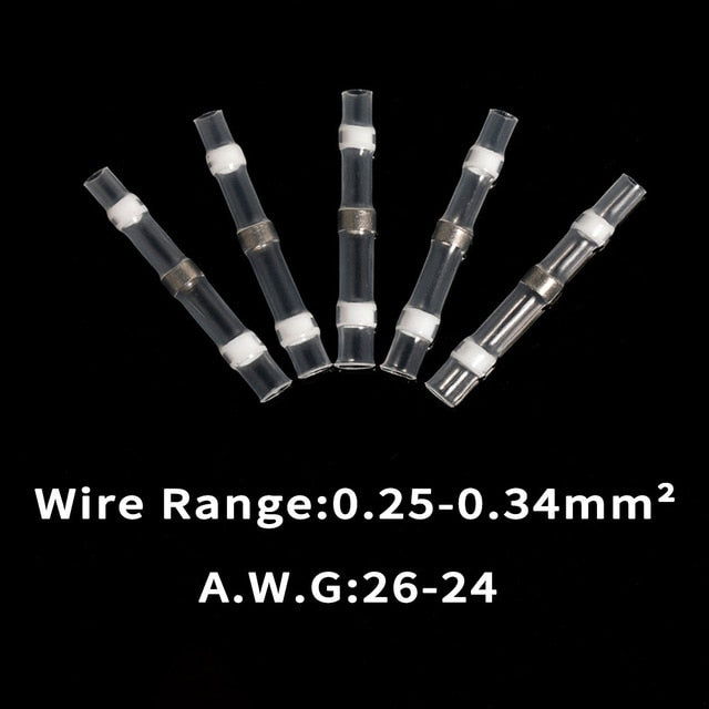 10/50PCS Waterproof Solder Seal Sleeve Heat Shrink Butt Connectors Splice Terminals Wire Connector Faston insulation Electrical