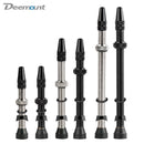 Deemount 40/60/80mm 2PCS Bicycle Tubeless Tire Presta Valve Brass Core Brass Stem W/ Alloy & Tool