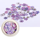 50pcs/box Nail Art Color mixed  small Daisy Flower rose ultra-thin wood pulp patch DIY nail art jewelry  nail art decoration
