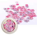 50pcs/box Nail Art Color mixed  small Daisy Flower rose ultra-thin wood pulp patch DIY nail art jewelry  nail art decoration