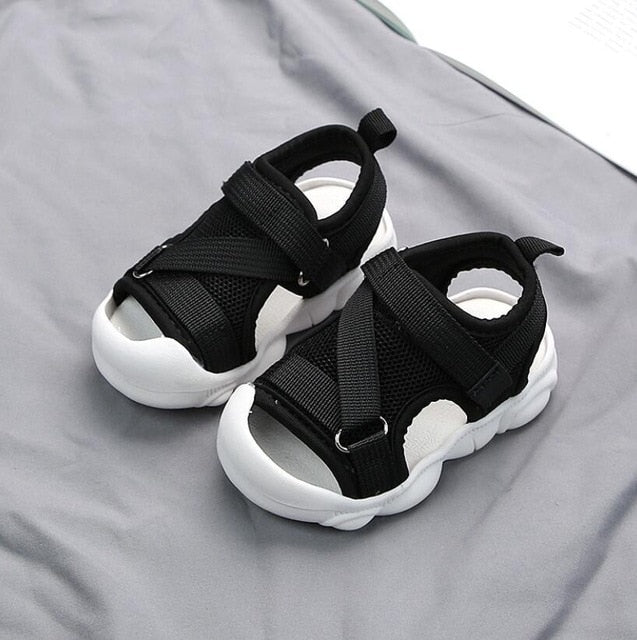 2021 Summer Kids Mesh Sandals Baby Girls Casual Shoes Children Beach Sandals Boys Brand Black Shoes Fashion Sport Sandals
