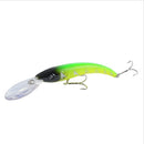 New 1 PCS 15.5cm / 16.3g Wobbler Fishing Lure Big Crank Bait Minnow Bass Trolling Artificial Bait Pike Carp Lures Fishing