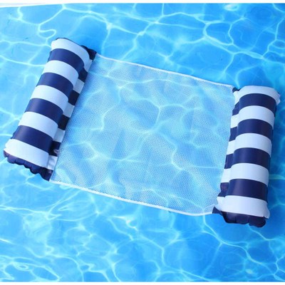 Floating Water Hammock Float Lounger Floating Toys Inflatable Floating Bed Chair Swimming Pool Foldable Inflatable Hammock Bed
