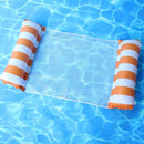 Floating Water Hammock Float Lounger Floating Toys Inflatable Floating Bed Chair Swimming Pool Foldable Inflatable Hammock Bed