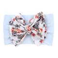 New Bohemia Elastic Printed Flower Kids Headband Newborn Infant Knot Bows Headwraps Baby Girls Headwear Cute Gifts Photo Props