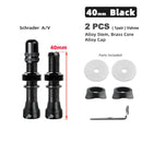 Deemount 2PCS Schrader A/V Valves 40/60mm CNC Machined Anodized Nipple for MTB Road Bike Tubeless Rims