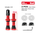 Deemount 2PCS Schrader A/V Valves 40/60mm CNC Machined Anodized Nipple for MTB Road Bike Tubeless Rims