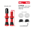 Deemount 2PCS Schrader A/V Valves 40/60mm CNC Machined Anodized Nipple for MTB Road Bike Tubeless Rims