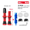 Deemount 2PCS Schrader A/V Valves 40/60mm CNC Machined Anodized Nipple for MTB Road Bike Tubeless Rims