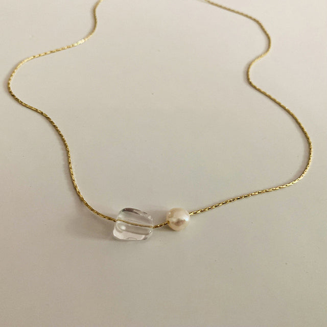 Huge Bud Necklace 14k Real Gold Plated Pearl Pendant Collares Collier Designer Jewelry Luxury Necklace for Girl Women Choker