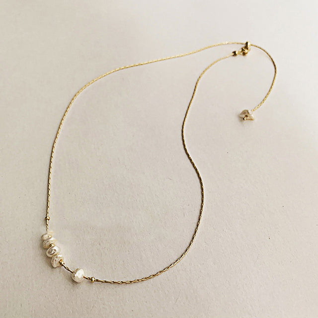 Huge Bud Necklace 14k Real Gold Plated Pearl Pendant Collares Collier Designer Jewelry Luxury Necklace for Girl Women Choker