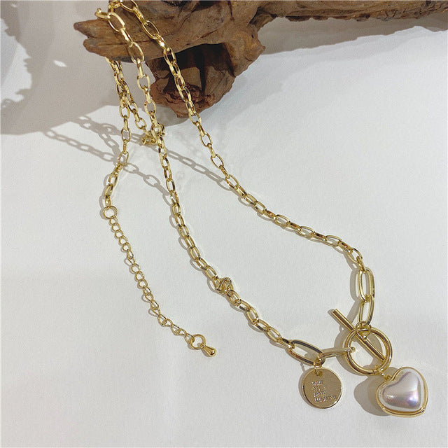 Huge Bud Necklace 14k Real Gold Plated Pearl Pendant Collares Collier Designer Jewelry Luxury Necklace for Girl Women Choker