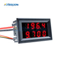 DC 100V 200V 10A 50A 0.28" Mini Digital Voltmeter Ammeter 4 Bit 5 Wires Voltage Current Meter Tester Blue Red Dual LED Display