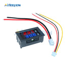 DC 100V 200V 10A 50A 0.28" Mini Digital Voltmeter Ammeter 4 Bit 5 Wires Voltage Current Meter Tester Blue Red Dual LED Display