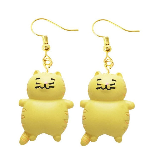 30 Style Earrings For Women Girls 3D Birthday Lovely Jewelry Duck Rabbit Animal Cow Flamingo Kids Children's friendship Gift