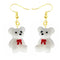 30 Style Earrings For Women Girls 3D Birthday Lovely Jewelry Duck Rabbit Animal Cow Flamingo Kids Children's friendship Gift