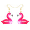 30 Style Earrings For Women Girls 3D Birthday Lovely Jewelry Duck Rabbit Animal Cow Flamingo Kids Children's friendship Gift