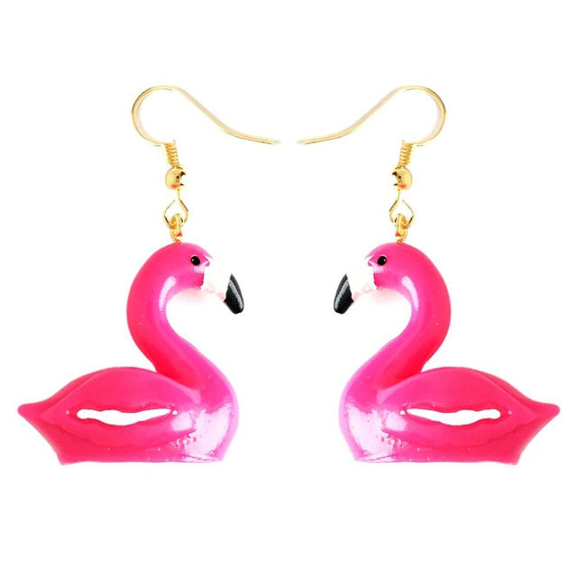 30 Style Earrings For Women Girls 3D Birthday Lovely Jewelry Duck Rabbit Animal Cow Flamingo Kids Children's friendship Gift