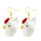 30 Style Earrings For Women Girls 3D Birthday Lovely Jewelry Duck Rabbit Animal Cow Flamingo Kids Children's friendship Gift