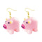 30 Style Earrings For Women Girls 3D Birthday Lovely Jewelry Duck Rabbit Animal Cow Flamingo Kids Children's friendship Gift