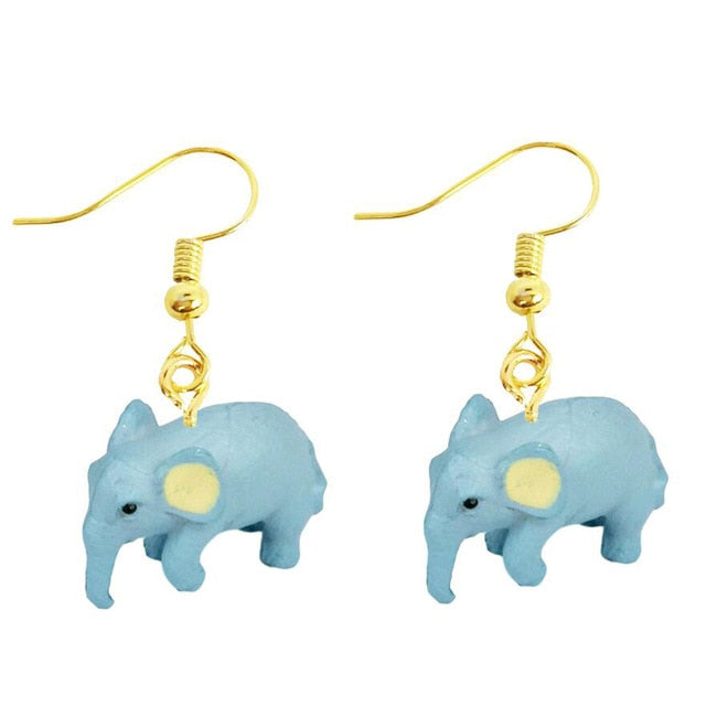 30 Style Earrings For Women Girls 3D Birthday Lovely Jewelry Duck Rabbit Animal Cow Flamingo Kids Children's friendship Gift