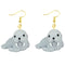 30 Style Earrings For Women Girls 3D Birthday Lovely Jewelry Duck Rabbit Animal Cow Flamingo Kids Children's friendship Gift