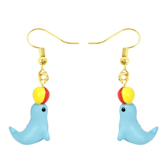 30 Style Earrings For Women Girls 3D Birthday Lovely Jewelry Duck Rabbit Animal Cow Flamingo Kids Children's friendship Gift