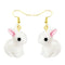 30 Style Earrings For Women Girls 3D Birthday Lovely Jewelry Duck Rabbit Animal Cow Flamingo Kids Children's friendship Gift