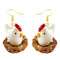 30 Style Earrings For Women Girls 3D Birthday Lovely Jewelry Duck Rabbit Animal Cow Flamingo Kids Children's friendship Gift