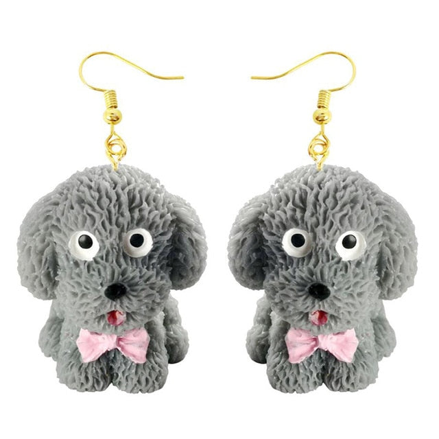 30 Style Earrings For Women Girls 3D Birthday Lovely Jewelry Duck Rabbit Animal Cow Flamingo Kids Children's friendship Gift
