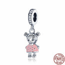 HOT SALE 925 Sterling Silver Colorful Coffee Ooke Series Beads Charms fit Original Pandora Bracelet Women Fashion DIY Jewelry