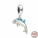 HOT SALE 925 Sterling Silver Colorful Coffee Ooke Series Beads Charms fit Original Pandora Bracelet Women Fashion DIY Jewelry