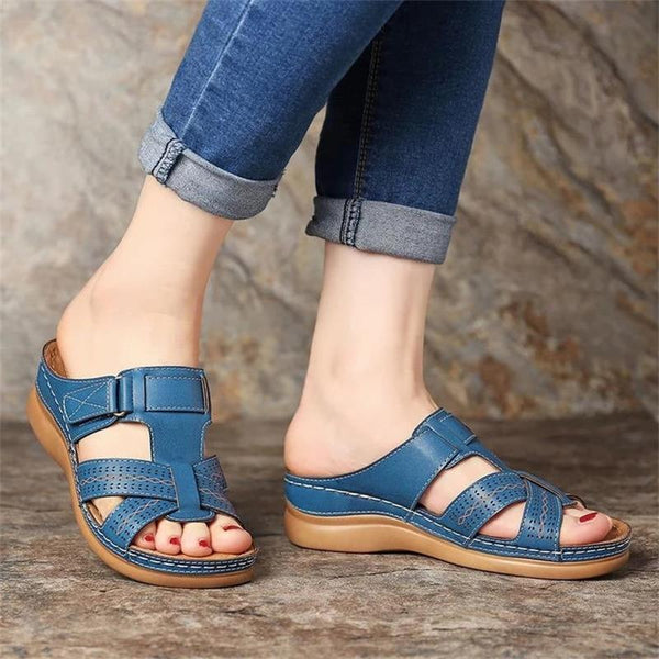 New Women Sandals Flat Shoes Buckle Strap Slip On Comfortable Women Sandals Plus Size Solid Casual Shoes Women Flat Sandals 2021