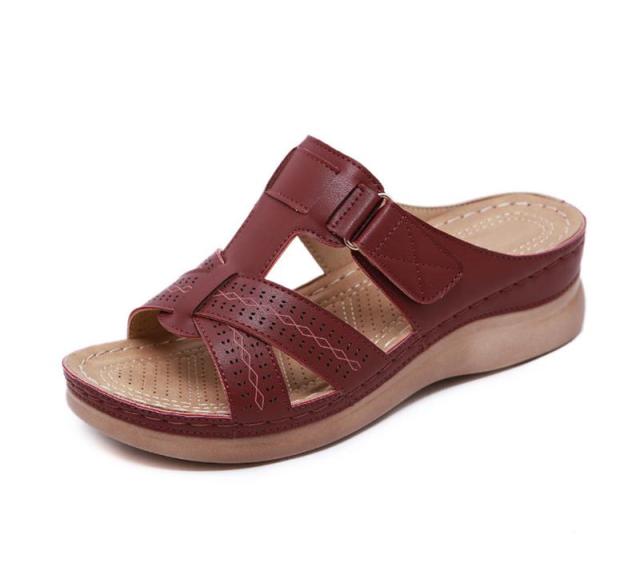 New Women Sandals Flat Shoes Buckle Strap Slip On Comfortable Women Sandals Plus Size Solid Casual Shoes Women Flat Sandals 2021
