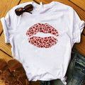 WVIOCE Lips Watercolor Graphic T Shirt Lip Women Tops O-neck Sexy Black Tees Kiss Lip Funny Summer Female Soft T Shirt 9180