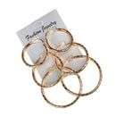 12 Pairs Gold Hoop Earrings Set Big Circle Earring Fashion Jewelry Earrings for Women Girls Steampunk Ear Clip Korean Earrings