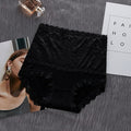 High Waist Lace Panties Women Seamless Slimming Tummy Control Briefs Sexy Plus Size Shapers Lingerie Cotton Health Knickers