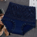 High Waist Lace Panties Women Seamless Slimming Tummy Control Briefs Sexy Plus Size Shapers Lingerie Cotton Health Knickers