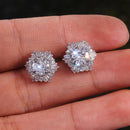 2021 New Arrival Fashion Luxury 925 Sterling Silver Pink CZ Drop Stud Earing  For Women Valentine's Day Gift Z5