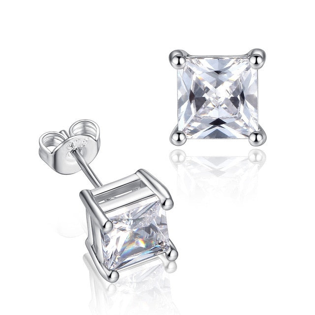 2021 New Arrival Fashion Luxury 925 Sterling Silver Pink CZ Drop Stud Earing  For Women Valentine's Day Gift Z5