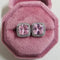 2021 New Arrival Fashion Luxury 925 Sterling Silver Pink CZ Drop Stud Earing  For Women Valentine's Day Gift Z5