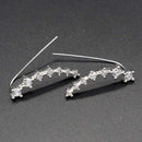 2021 New Arrival Fashion Luxury 925 Sterling Silver Pink CZ Drop Stud Earing  For Women Valentine's Day Gift Z5