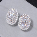 2021 New Arrival Fashion Luxury 925 Sterling Silver Pink CZ Drop Stud Earing  For Women Valentine's Day Gift Z5