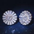 2021 New Arrival Fashion Luxury 925 Sterling Silver Pink CZ Drop Stud Earing  For Women Valentine's Day Gift Z5