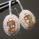 2021 New Arrival Fashion Luxury 925 Sterling Silver Pink CZ Drop Stud Earing  For Women Valentine's Day Gift Z5